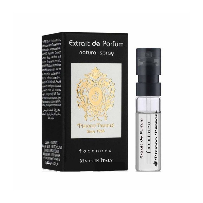 TIZIANA TERENZI Foconero Extrait de parfum 0,05 OZ 1,5 ML offizielle Parfümprobe