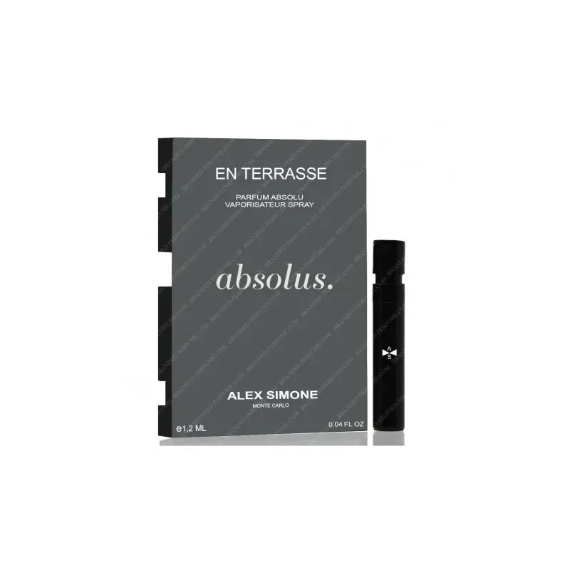 Alex Simone En Terrasse Parfum Absolu 1.2ml 0.04 fl. oz. offizielle Parfüm-Proben Parfüm-Tester